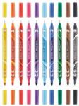 Herlitz my. pen. kétvégű tűfilc és filctoll, 10 szín (11367232)