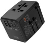 Techsuit Incarcator de retea Adaptor pentru Priza Universal - Techsuit (HHT906) - Black (KF2328077) - vexio