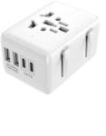 Techsuit Incarcator de retea HHT203A Travel, 20W, 3A, 2 x USB-A - 2 x USB-C, Alb (KF2331128) - vexio