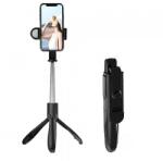 Techsuit Selfie Stick Bluetooth Techsuit S01-S, Universal (Negru)