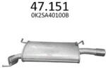 Edex 47.151 kipufogó hátsó dob - Kia Shuma II 2001-2004 1, 6 (E47_151)