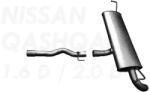 Edex 15.454 - Kipufogó hátsó dob NISSAN QASHQAI 1.6 D, 2.0 D (2006-2015) (E15_454)
