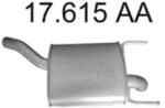 Edex 17.615aa - Opel Vectra C kipufogó hátsó dob (E17_615aa)