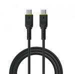 WIWU Cablu Date si Incarcare USB-C - USB-C WiWu Wi-C034, 60W, 1.2m, Negru - evomag