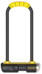 OnGuard Combo Mini LS 8014C kombinált kerékpárzár, U-lakat, acél, fekete/sárga (ONG-8014C)