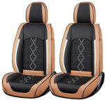 Carguard Prémium 5 személyes autótakarók Deluxe perforált öko bőr és szövet - karamellbarna