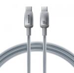 Baseus Cablu Date si Incarcare USB-C - USB-C Baseus Discolor E0420800, 100W, 2m, Argintiu