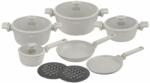 Klausberg Márványos edények és serpenyők készlet 12 darabos Klausberg KB-7967, krémszínű