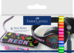 Faber-Castell Set de markere FABER-CASTELL Creativ Neon, 6 buc (FC160806)