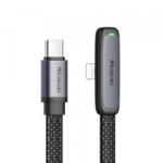 Mcdodo Cablu Date si Incarcare USB-C - Lightning McDodo CA-3350 Angled, 36W, 1.2m, Negru