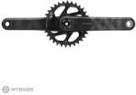 SRAM XX1 Eagle DUB 1x12, 175 mm, közvetlen rögzítésű hajtókarok 34Z X-SYNC 2 fekete váltó