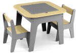 Milly Mally Scaun de masa Children's table and chair Milly Mally Olaf Blocks Dark Grey (57294-MM-olaf-seda) - vexio Scaun de masa bebelusi, inaltator