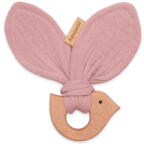 NEW BABY Baby teether New Baby Bird pink (53529-nb-muslin-bird-pink) - vexio