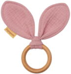 NEW BABY Baby teether New Baby Ears pink (53536-nb-muslin-leaf-pink) - vexio