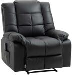 Homcom Relaxációs Fotel Masszázsfunkcióval, Műbőr