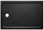 SAT Zuhanytálca négyszögletes SAT Project 120x90 cm öntött márvány fekete SATSVPRO12090CA (MF12090-2BR BLACK)
