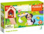 dodo Puzzle pentru copii DoDo de 30 piese - Cățeluș și puișori (300681) Puzzle