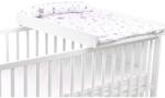 Kidizi Set masuta de infasat din lemn atasabila pe patut si salteluta din bumbac impermeabila Kidizi Galaxy Grey (914228-914426)