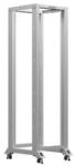 Lanberg 19" 42U 600x800 szabadon álló rack keret, szürke OR01-6842-S (OR01-6842-S)