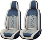 Carguard Prémium 5 személyes autótakarók Deluxe perforált öko bőr és textil - kék - fehér