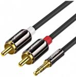 UGREEN Аудио Кабел, Ugreen AV116 Jack 3.5mm към 2 x RCA 5m, Черен (6957303815913)