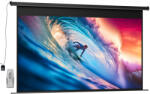 HomCom 120" Motoros Vetítővászon Távirányítóval, Falra és Mennyezetre Szerelhető, Fekete