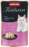 Animonda Vom Feinsten 36x50g animonda Vom Feinsten Adult Lazac + csirkefilé szószban nedves macskaeledel