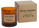 BISPOL Lumanare Parfumata in Pahar Bispol, Bay Leaf & Blackberry, Fitil Lemn, Ardere 34 Ore, Maro, 190 g (LCA-SN82-080-325)