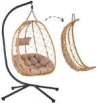  Bézs összecsukható körte alakú függőfotel (FAT9100)