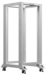 Lanberg 19" 27U 600x800 szabadon álló rack keret, szürke OR01-6827-S (OR01-6827-S)