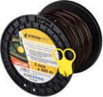 Strend Pro Garden Fűkasza damil, Strend Pro Garden Premium SawLine, 3, 0 mm, 100 m, sötétbarna, fogazott, nagy szilárdságú, kopásálló, tekercses (TC1111161)
