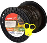 Strend Pro Garden Fűkasza damil, Strend Pro Garden Premium SawLine, 2, 4 mm, 184 m, sötétbarna, fogazott, kopásálló, tekercses (TC1111064)