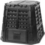Qbrick Patrol Komposztáló, Qbrick Patrol Eco Multi, fekete, 480 l, 93, 3 x 93, 3 x 80 cm, fedeles, alsóürítőajtóval, egyszerű össszeszerelés (TC255073)