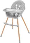 Baby Mix Scaun de masa Dining chair Baby Mix Freja wooden dark grey (52920-BM-HA-003-wood-dark-grey) - pcone Scaun de masa bebelusi, inaltator