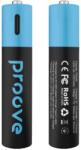 Proove USB-C-n keresztül tölthető Compact Energy AAA akkumulátorok, 500 mAh, 2 db (RBCE75010008)