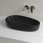 Villeroy & Boch Lavoar pe blat, oval asimetric, 65 cm, negru mat, Villeroy & Boch Antao 4A7465R7 4A7465R7 (4A7465R7)