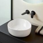 Villeroy & Boch Lavoar pe blat, oval asimetric, 40 cm, alb mat (Stone White), Villeroy & Boch Antao 4A7240RW 4A7240RW (4A7240RW)