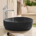 Villeroy & Boch Lavoar pe blat, oval asimetric, 51 cm, negru mat, Villeroy & Boch Antao 4A7351R7 4A7351R7 (4A7351R7)