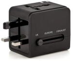 Techsuit Incarcator de retea Adaptor pentru Priza PD20W, QC, USB, Type-C, EU, UK, AUS, US - (HHT148) - Black (KF2331142) - pcone