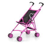 Milly Mally Julia Prestige Black Baby Golf Stroller for Dolls (52350-MM-3237-julia-prestige-cerna) - pcone Papusa