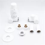 Arezzo design VARIOPEX/INTEGRA radiátor szelep fehér, bal (ARE-AR-VARIOPEX-W-L)