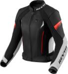 Revit Xena 4 női motoros bőrkabát fehér-fluo piros