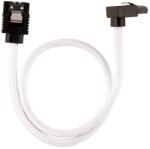 Corsair Premium sleeved SATA cable with 90° connector 2-pack - White (CC-8900279) (CC-8900279) (CC-8900279)