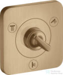 Hansgrohe AXOR CITTERIO E Trio/ Quattro falsík alatti elzáró- és váltószelep 12 x 12, szálcsiszolt bronz 36772140 (36772140)