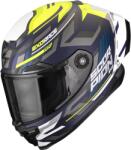 Scorpion Cască integrală pentru motocicletă Scorpion EXO-RACE Air Kobra FIM2, albastru mat-galben fluo (SCRP161-513-220)