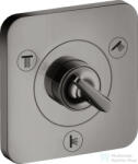 Hansgrohe AXOR CITTERIO E Trio/ Quattro falsík alatti elzáró- és váltószelep 12 x 12, polírozott fekete króm 36772330 (36772330)