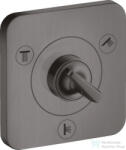 Hansgrohe AXOR CITTERIO E Trio/ Quattro falsík alatti elzáró- és váltószelep 12 x 12, szálcsiszolt fekete króm 36772340 (36772340)