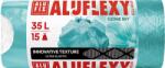 Alufix Szemeteszsák, zárószalagos, LDPE, illatosított, 35 l, 15 db, 53x53 cm, 20 , ALUFIX Aluflexy , türkizkék (7064) - kellekanyagonline