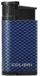 Colibri Evo CF kék szivaröngyújtó - ferde jet lánggal, karbon mintával (C-LI520C33)
