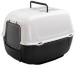 Ferplast Fehér-fekete macska alomtálca 2 db Ferplast Prima szénszűrő 39x52x38cm (8010690034072)